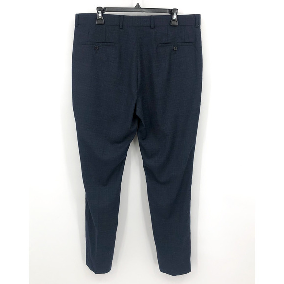 PENGUIN Men's Osman Dress Pants 36x30 Navy Blue Wool Blend Flat Front NWOT - Picture 5 of 8